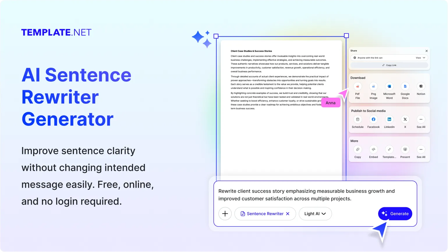 Free AI Sentence Rewriter, AI Sentence Rewriting Tool Online